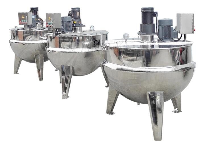 Commercial Food Processing Machine , Stainless Steel Cooking Kettle