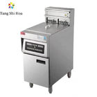 Commercial single cylinder double screen oil filter electric fryer Hamburg and French fries fryer