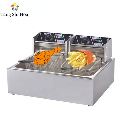 12L Commercial Electric Deep Fryer 200 Degree Temperature Electric Food Fryer
