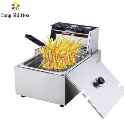 6L Small Electrical Deep Fryer With Basket Fat For Chip Electric Food Fryer