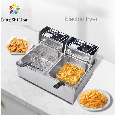 12L Deep Potato Chips 5000W Electric Food Fryer Fryer Commercial Chicken Frying Machine